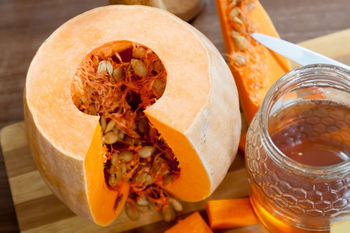 лечебная паста из меда и тыквенных семечек