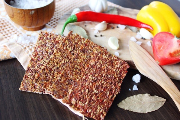 Хлебцы с семенами льна Хлебцы с семенами льна