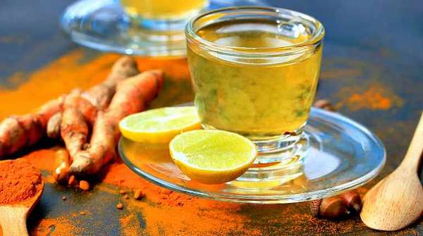 Чай с куркумой и лимоном Чай с куркумой и лимоном