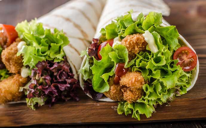 калорийность шаурмы с курицей в лаваше